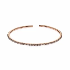 Jewels Aficionado Rose Gold And Chocolate Diamond Bangle 5 Jewels Aficionado Rose Gold And Chocolate Diamond Bangle -Horaluxis Sales Store rose gold chocolate diamond bangle wrist aficionado 40428895109364