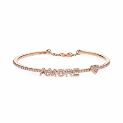 Jewels Aficionado Rose Gold Diamond 'Amore' Bracelet