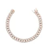 Jewels Aficionado Rose Gold And Diamond Cuban Link Bracelet