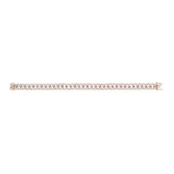 Jewels Aficionado Rose Gold And Diamond Cuban Link Bracelet -Horaluxis Sales Store rose gold diamond cuban link bracelet wrist aficionado 40427718082804