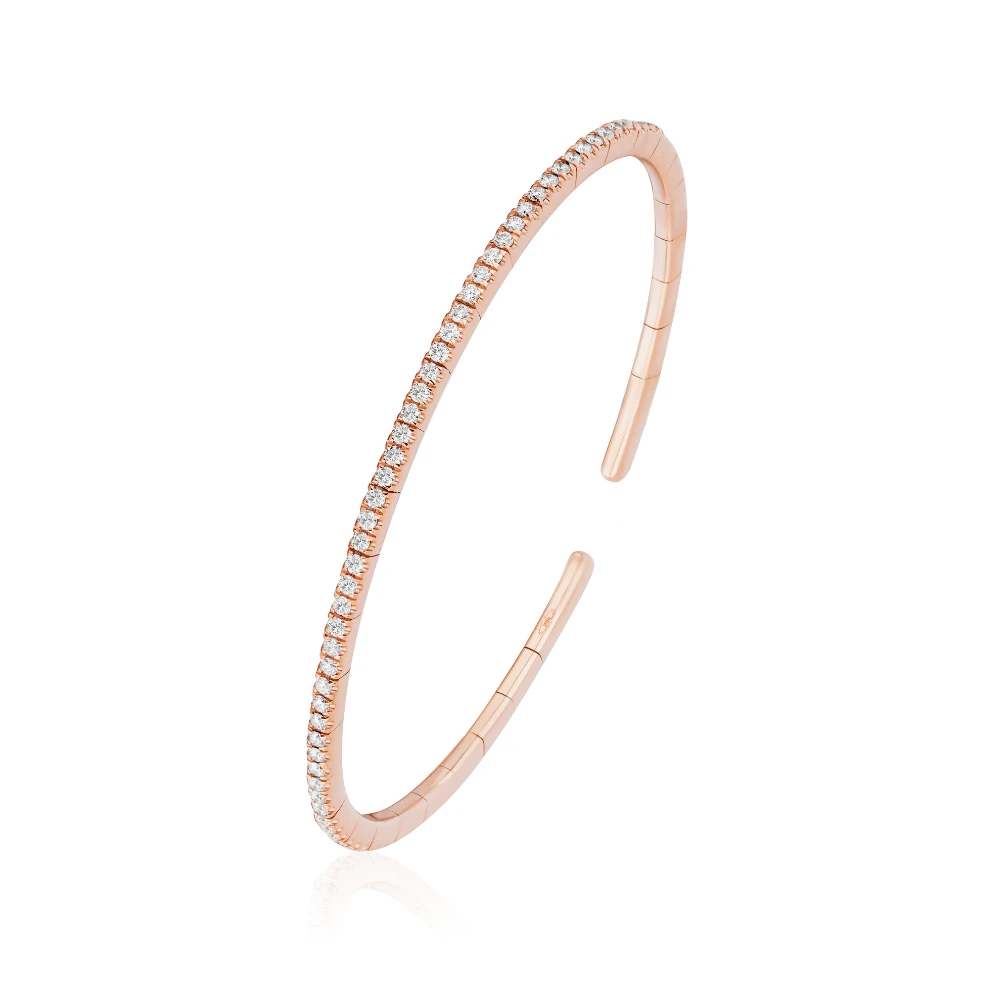 Jewels Aficionado Rose Gold Diamond Set Cuff 1 Jewels Aficionado Rose Gold Diamond Set Cuff