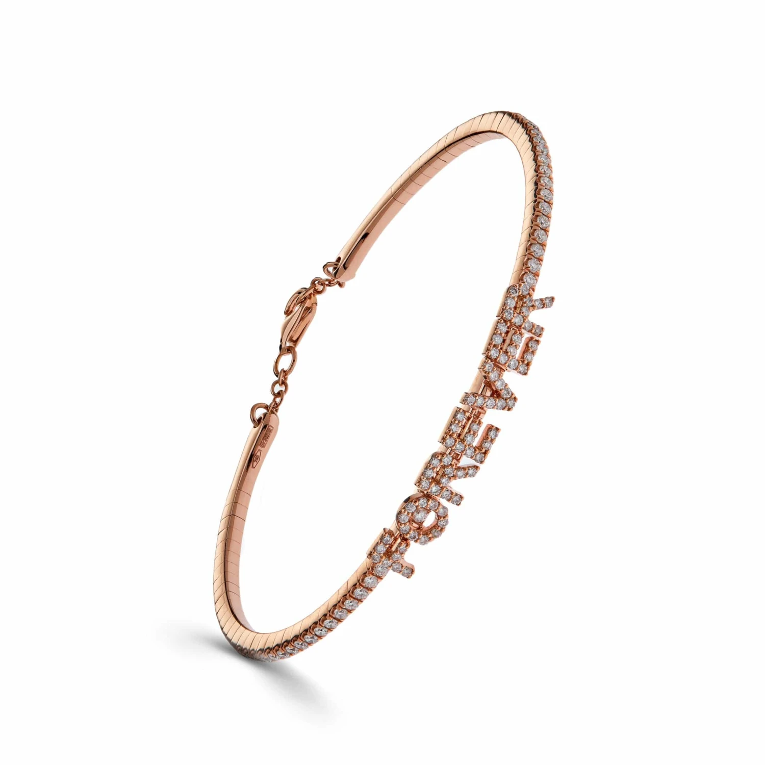 Jewels Aficionado Rose Gold Diamond 'Forever' Bracelet 2 Jewels Aficionado Rose Gold Diamond 'Forever' Bracelet - Image 2