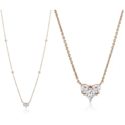 Jewels Aficionado Rose Gold And Diamond Heart Necklace 4 Jewels Aficionado Rose Gold And Diamond Heart Necklace -Horaluxis Sales Store rose gold diamond heart necklace wrist aficionado 40427718541556