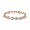 Jewels Aficionado Rose Gold Diamond Large Link Bracelet