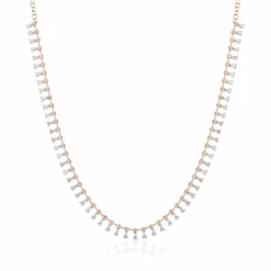 Jewels Aficionado Rose Gold Diamond Necklace