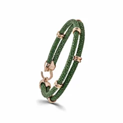 StingHD Rose Gold Rings Green Python Bracelet -Horaluxis Sales Store rose gold rings green python bracelet stinghd 40912411590900