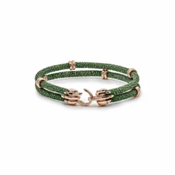 StingHD Rose Gold Rings Green Python Bracelet -Horaluxis Sales Store rose gold rings green python bracelet stinghd 40912412639476