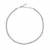 Jewels Aficionado Round Diamond White Gold Tennis Necklace