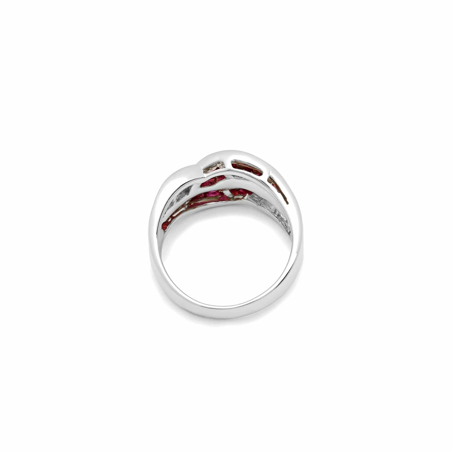 Jewels Aficionado Ruby And Diamond Knot Ring 4 Jewels Aficionado Ruby And Diamond Knot Ring - Image 4