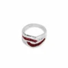 Jewels Aficionado Ruby And Diamond Knot Ring