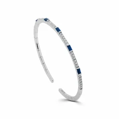 Hermès Sapphire And Diamond Flexible Cuff Bracelet 6 Hermès Sapphire And Diamond Flexible Cuff Bracelet -Horaluxis Sales Store sapphire and diamond flexible cuff bracelet hermes 41885831594228
