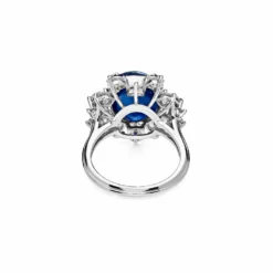Jewels Aficionado Sapphire Cabochon Cut And Diamond Star Ring -Horaluxis Sales Store sapphire cabochon cut star ring wrist aficionado 40427684790516