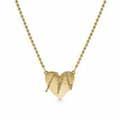 Jewels Aficionado Self Love Pendant | Gold Ball Chain