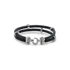 StingHD Silver Double Gear Bracelet -Horaluxis Sales Store silver double gear stinghd 40912711188724