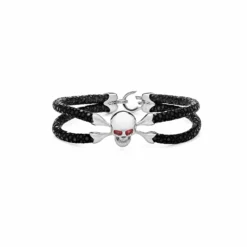 StingHD Skull & Crossbones Pure Silver Bracelet