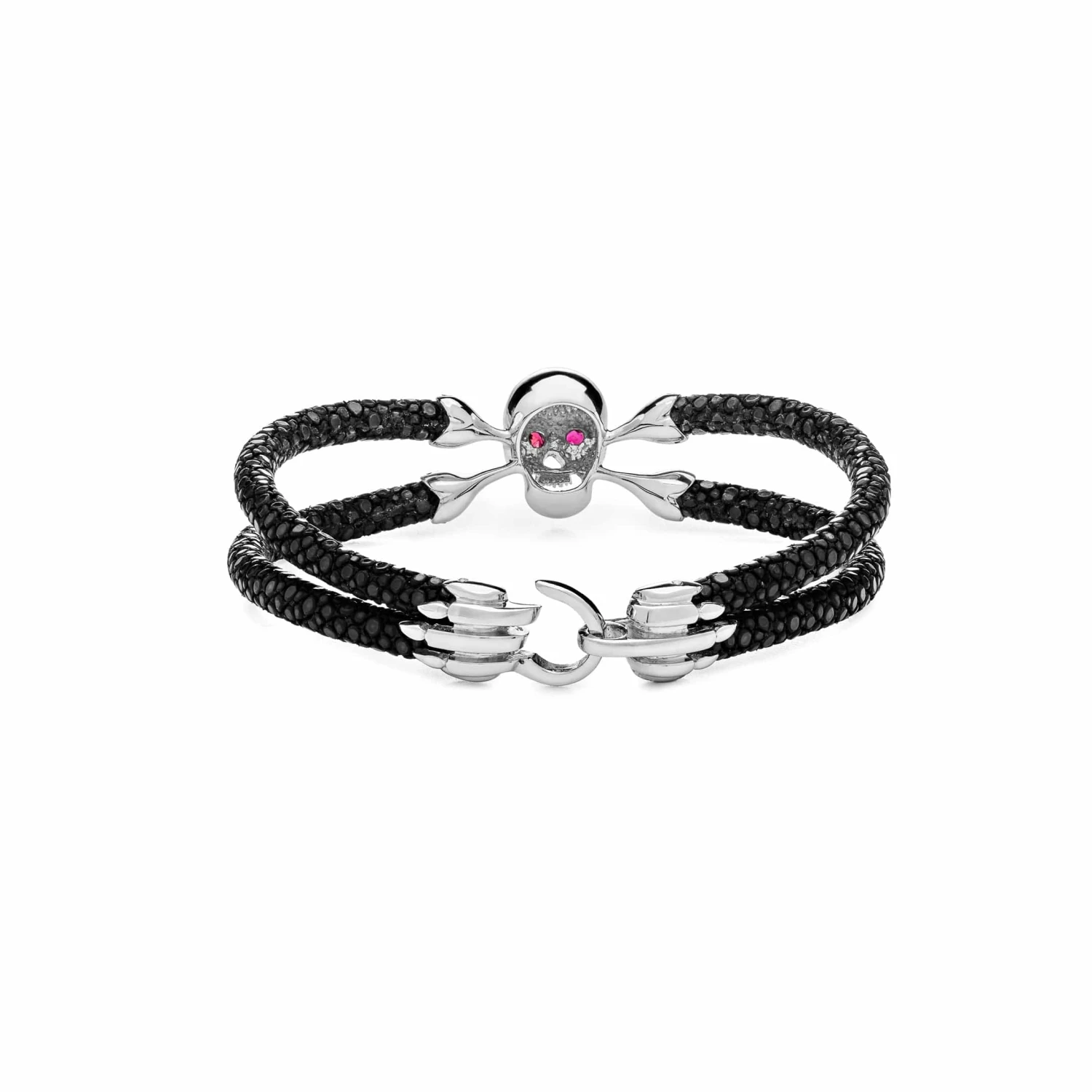 StingHD Skull & Crossbones Pure Silver Bracelet 2 StingHD Skull & Crossbones Pure Silver Bracelet - Image 2