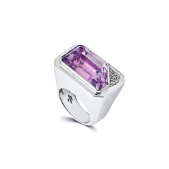 Jewels Aficionado Solitaire Kunzite Ring -Horaluxis Sales Store solitaire kunzite ring wrist aficionado 41044569489652