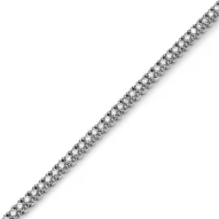 Jewels Aficionado Thin Round Diamond White Gold Tennis Necklace -Horaluxis Sales Store thin round diamond white gold tennis necklace wrist aficionado 40272338223348