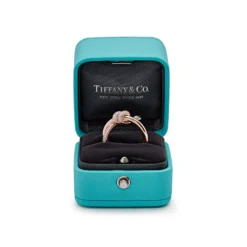 Tiffany & Co. Tiffany & Co. Knot Double Row Ring In Rose Gold With Diamonds 69683304 -Horaluxis Sales Store tiffany co knot double row ring in rose gold with diamonds tiffany co 40513945501940