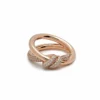 Tiffany & Co. Tiffany & Co. Knot Double Row Ring In Rose Gold With Diamonds 69683304
