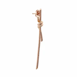 Tiffany & Co. Tiffany & Co. Knot Drop Earrings In Rose Gold With Diamonds 69526128 -Horaluxis Sales Store tiffany co knot drop earrings in rose gold with diamonds 69526128 tiffany co 41082086850804