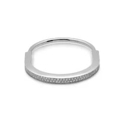 Tiffany & Co. Tiffany & Co. Lock Bangle In White Gold With Full Pavé Diamonds 70424967 -Horaluxis Sales Store tiffany co lock bangle in white gold with full pave diamonds 70424967 tiffany co 40623326036212