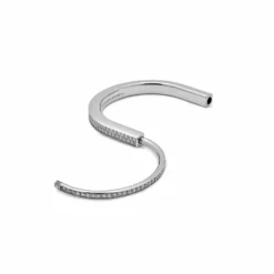 Tiffany & Co. Tiffany & Co. Lock Bangle In White Gold With Full Pavé Diamonds 70424967 -Horaluxis Sales Store tiffany co lock bangle in white gold with full pave diamonds 70424967 tiffany co 40623354577140