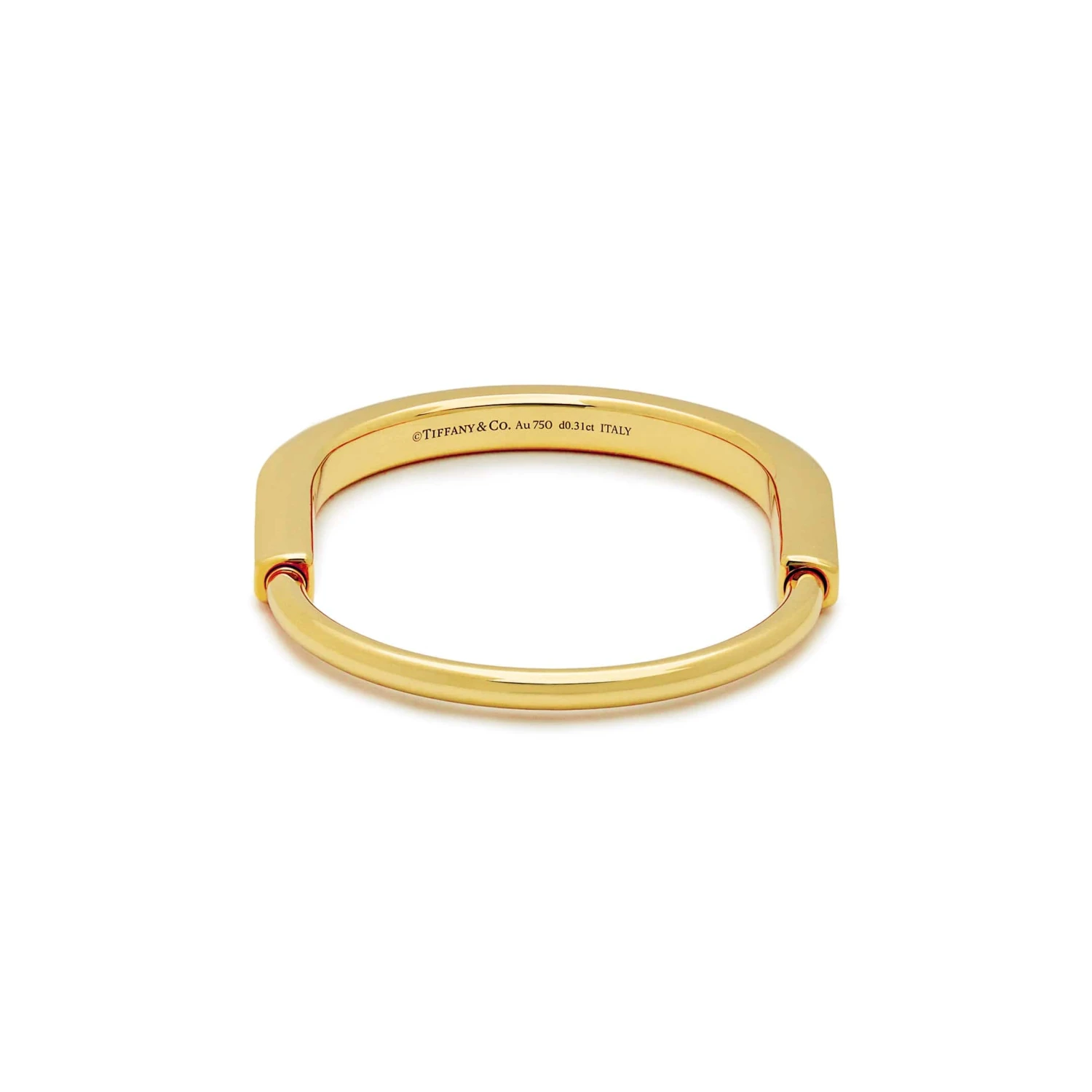 Tiffany & Co. Tiffany & Co. Lock Bangle In Yellow Gold With Diamond Accents 70185407 8 Tiffany & Co. Tiffany & Co. Lock Bangle In Yellow Gold With Diamond Accents 70185407 - Image 8