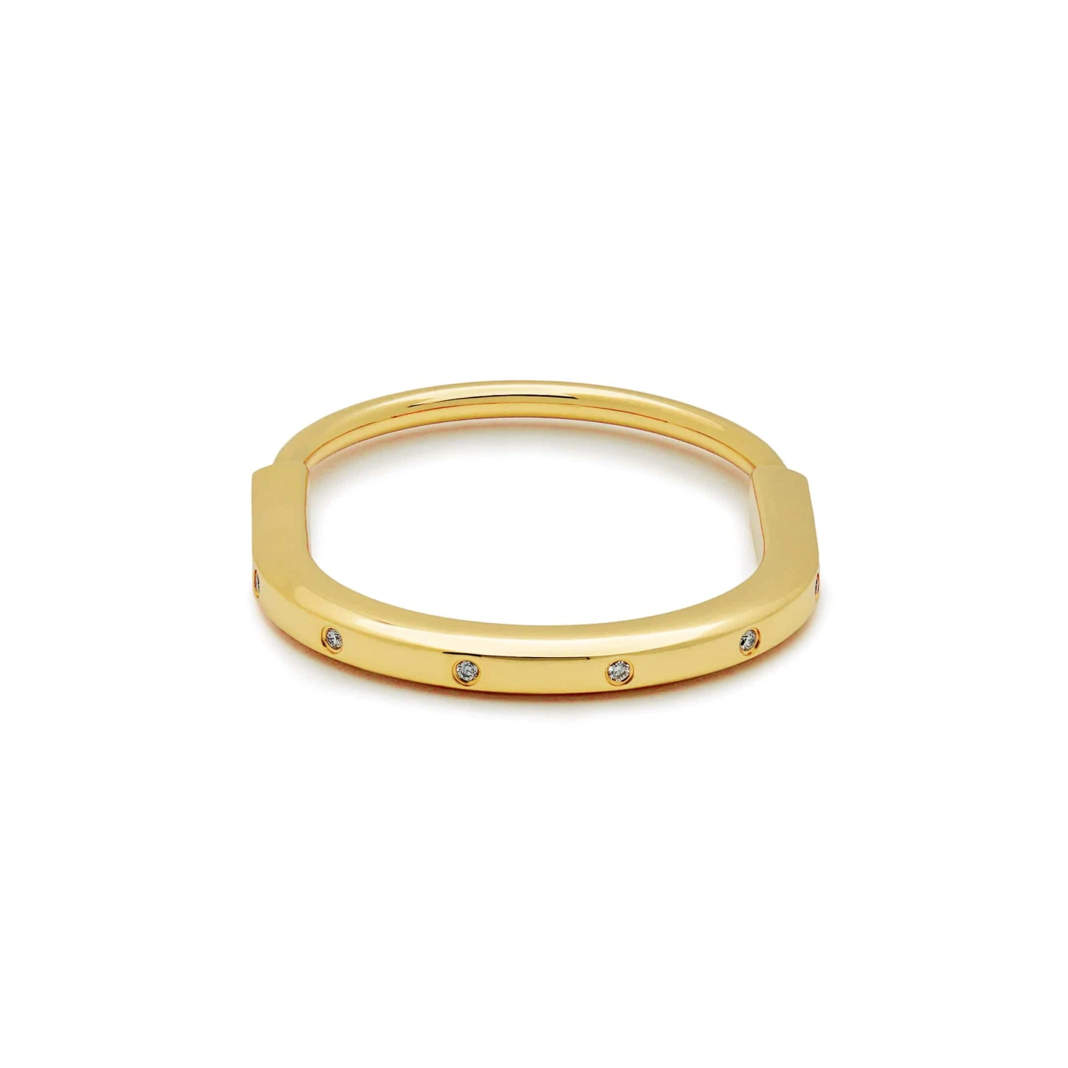 Tiffany & Co. Tiffany & Co. Lock Bangle In Yellow Gold With Diamond Accents 70185407 7 Tiffany & Co. Tiffany & Co. Lock Bangle In Yellow Gold With Diamond Accents 70185407 - Image 7