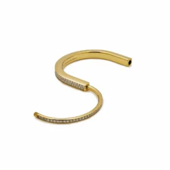 Tiffany & Co. Tiffany & Co. Lock Bangle In Yellow Gold With Full Pavé Diamonds 70158264 -Horaluxis Sales Store tiffany co lock bangle in yellow gold with full pave diamonds 70158264 tiffany co 40623253651700