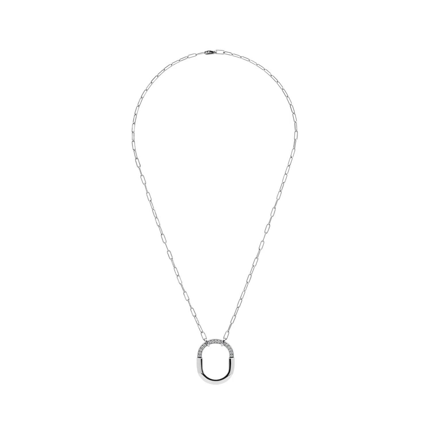 Tiffany & Co. Tiffany & Co. Lock Necklace In White Gold With Diamonds 72342119 3 Tiffany & Co. Tiffany & Co. Lock Necklace In White Gold With Diamonds 72342119 - Image 3