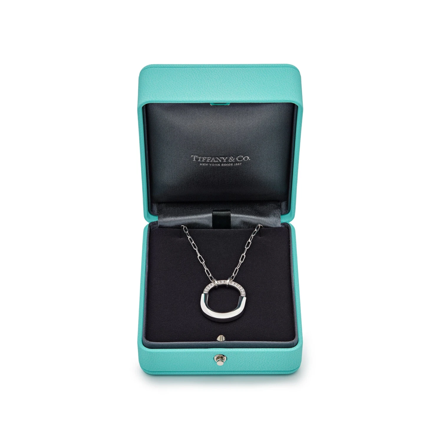 Tiffany & Co. Tiffany & Co. Lock Necklace In White Gold With Diamonds 72342119 5 Tiffany & Co. Tiffany & Co. Lock Necklace In White Gold With Diamonds 72342119 - Image 5