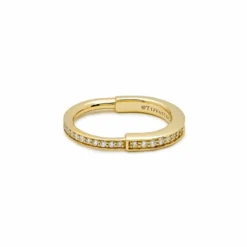 Tiffany & Co. Tiffany & Co. Lock Ring In Yellow Gold With Pavé Diamonds 72343786 -Horaluxis Sales Store tiffany co lock ring in yellow gold with pave diamonds tiffany co 40513922629876