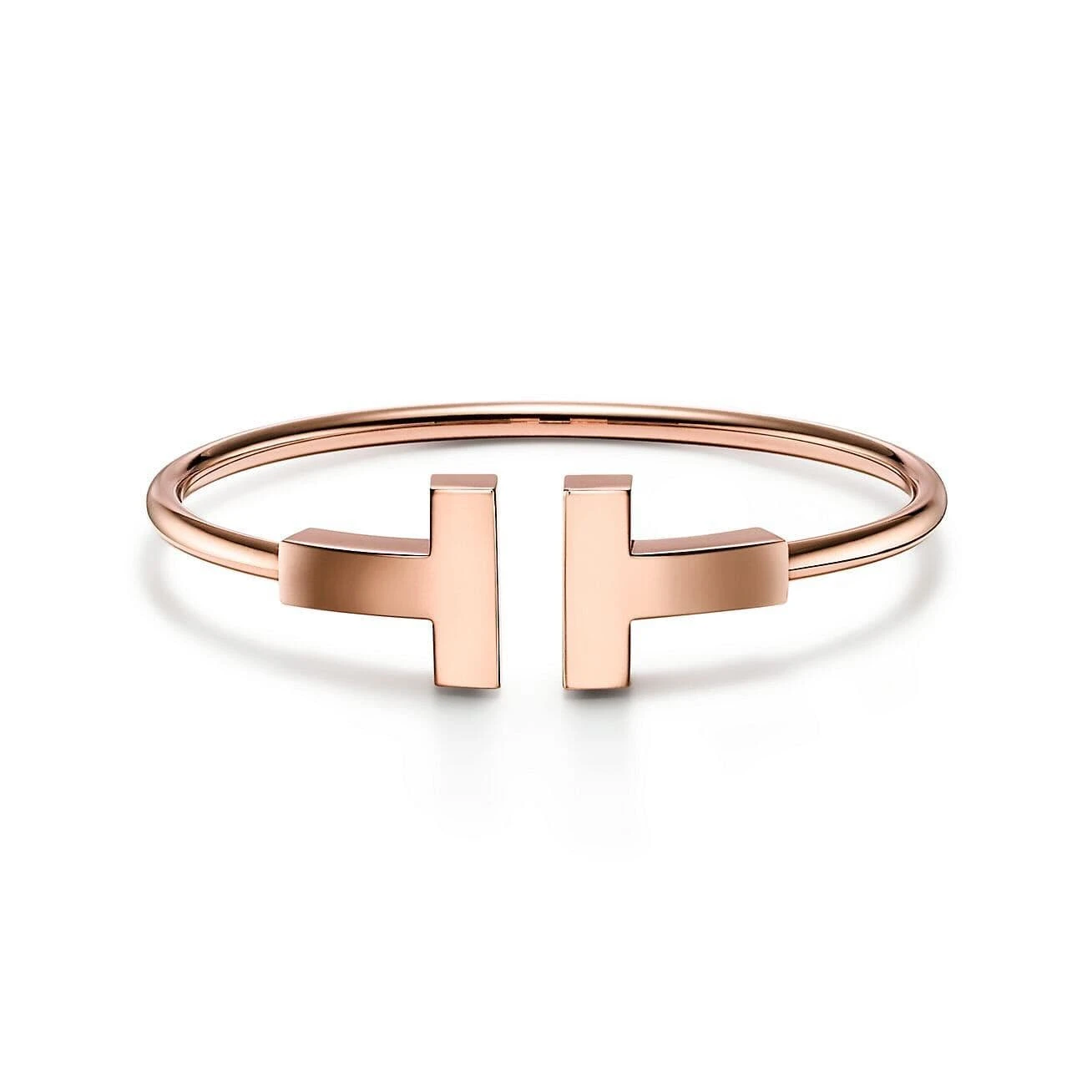 Tiffany & Co. Tiffany & Co. T Wide Wire Rose Gold Bracelet 66964299 1 Tiffany & Co. Tiffany & Co. T Wide Wire Rose Gold Bracelet 66964299