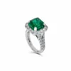 Jewels Aficionado Vivid Green Emerald Ring