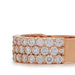 Jewels Aficionado White Diamond Three-Row Ring 7 Jewels Aficionado White Diamond Three-Row Ring -Horaluxis Sales Store white diamond three row ring jewels aficionado 41374631395572