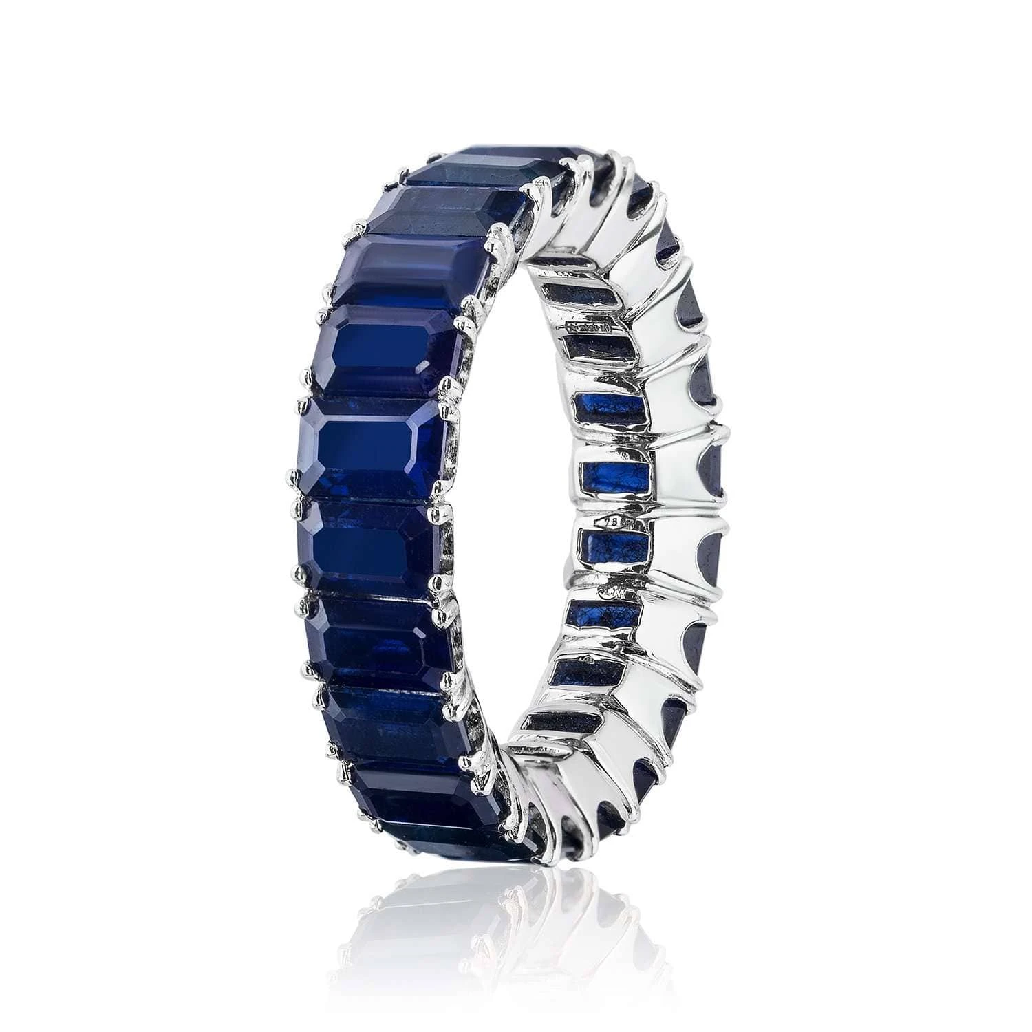 Jewels Aficionado White Gold Blue Sapphire Ring 1 Jewels Aficionado White Gold Blue Sapphire Ring