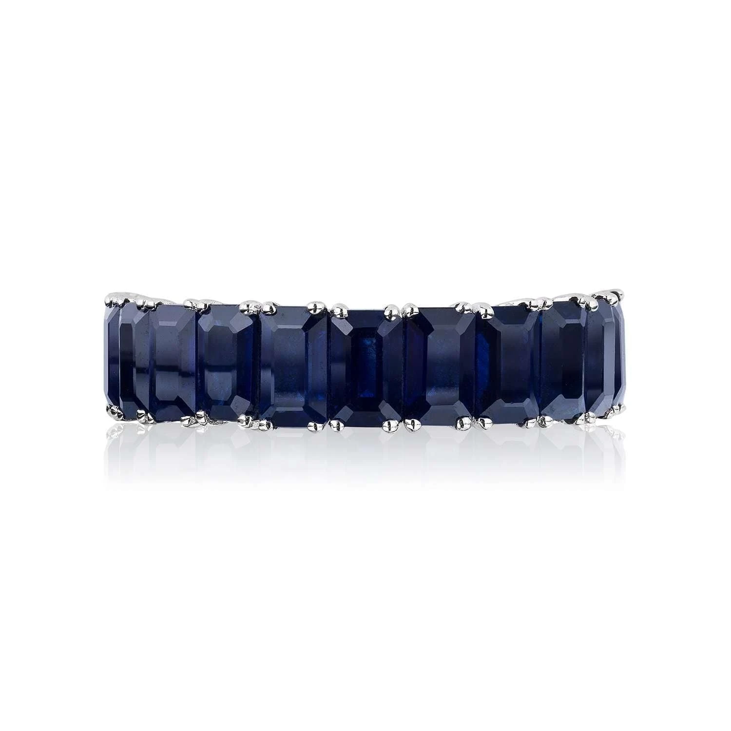 Jewels Aficionado White Gold Blue Sapphire Ring 2 Jewels Aficionado White Gold Blue Sapphire Ring - Image 2