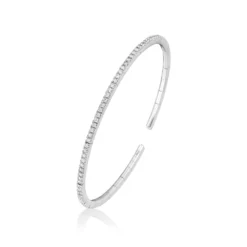Jewels Aficionado White Gold Diamond Set Cuff