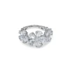 Jewels Aficionado White Gold Diamond Flower Ring
