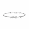 Jewels Aficionado White Gold Diamond 'Love' Bracelet