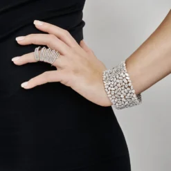 Jewels Aficionado White Gold Diamond Set Attached Stacking Rings -Horaluxis Sales Store white gold diamond set attached stacking rings wrist aficionado 40271711371508 scaled