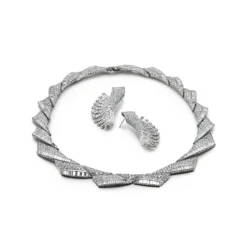 Jewels Aficionado Winged Diamond Earrings -Horaluxis Sales Store winged diamond earrings wrist aficionado 40998610764020