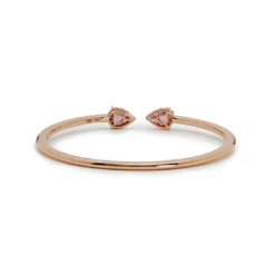 Jewels Aficionado Pink Sapphire Flexible Cuff Bracelet -Horaluxis Sales Store wjewel jbg283 jewels aficionado 41326504804596