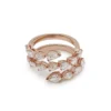 Jewels Aficionado Diamond Twist Rose Gold Ring