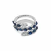 Jewels Aficionado Sapphire And Diamond Twist Ring