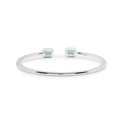 Jewels Aficionado Emerald And Diamond Flexible Open Bangle 7 Jewels Aficionado Emerald And Diamond Flexible Open Bangle -Horaluxis Sales Store wjewel jbg451 7445 jewels aficionado 41819938586868