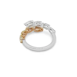 Jewels Aficionado Yellow And White Diamond Bypass Ring -Horaluxis Sales Store wjewel jf201 jewels aficionado 41304130126068