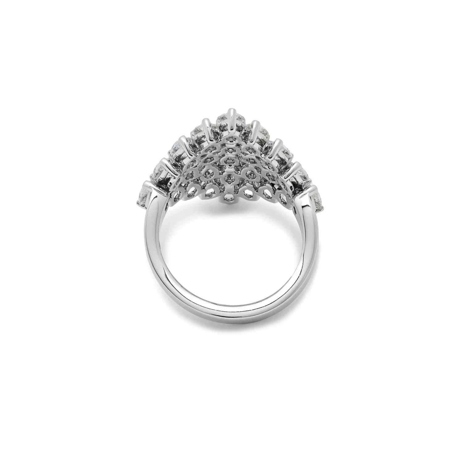 Jewels Aficionado Pear Diamond Shield Ring 4 Jewels Aficionado Pear Diamond Shield Ring - Image 4
