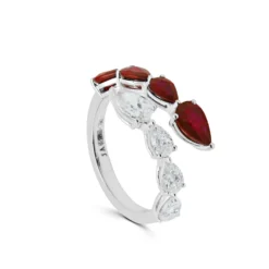 Jewels Aficionado Diamond And Ruby Bypass Ring 6 Jewels Aficionado Diamond And Ruby Bypass Ring -Horaluxis Sales Store wjewel jf272r jewels aficionado 41303964877044